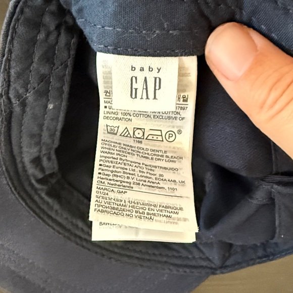 GAP Kids Dark Blue Logo Cap - Picture 2 of 4